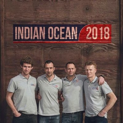 Photo of the four Indian Ocean Row crew members